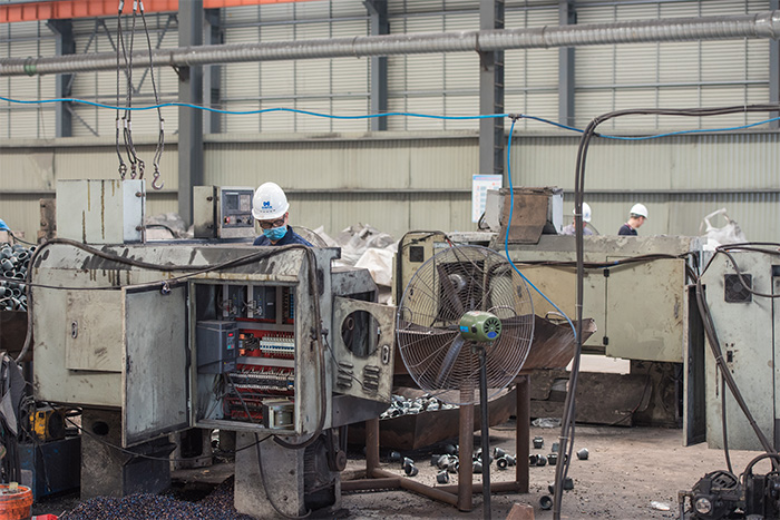 凌源网架配件-锥头加工车间